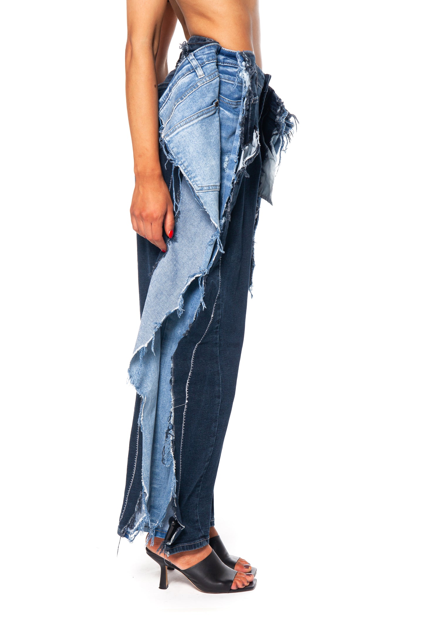 YAMA DENIM PANTS (HIGH WAISTED)